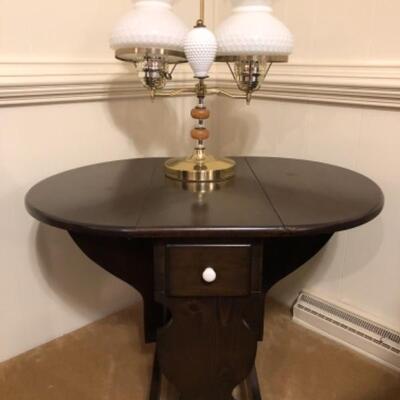 Custom made butterfly drop leaf side table
$45