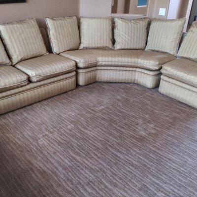 Beautiful silk sectional sofa