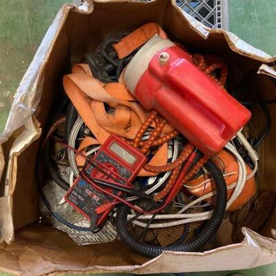 
#6550 â€¢ Tie Down. Flash Light. Wire. Multimeter