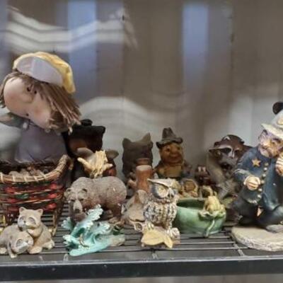 
#5078 â€¢ Figureines, 1920s Toy Cars, Plastic Checkers, 1988 Commemorative World Puzzle, and More
