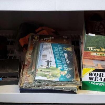 
#5020 â€¢ 2 Pairs of Shoes, Weather Coats, Belts, Wallets, and More