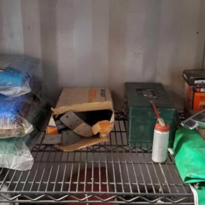 
#5114 â€¢ Tarps, Relined Brake Shoes, Tools, and More
