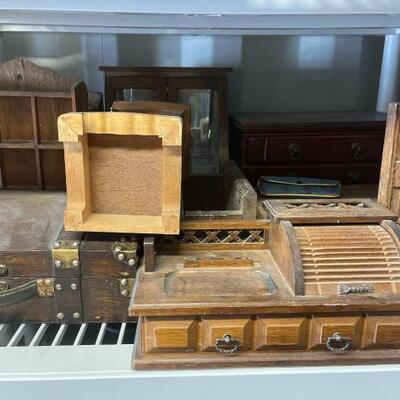 
#5046 â€¢ Jewelry Boxes and Small Wooden Boxes and Cabinets