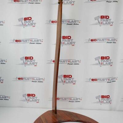 2140: Wooden guitar stand measures approximately  19"x16X40"