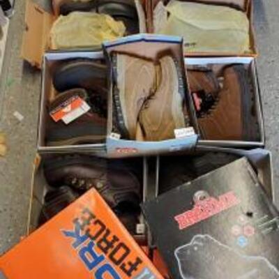 #5018 â€¢ 13 Pairs Of Hiking/ Working Boots