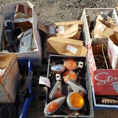 
#6766 â€¢ Vintage Vehicle Rear Lights, Hardware, Air Filters And More