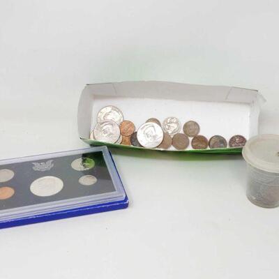 
#1010 â€¢ United States Proof Set, Kennedy Half Dollars, Wheat Penny's, and More