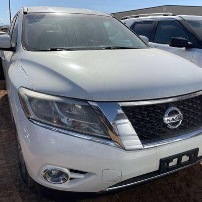 275	

2014 Nissan Pathfinder
Year: 2014
Make: Nissan
Model: Pathfinder
Vehicle Type: Multipurpose Vehicle (MPV)
Mileage:
Plate:  none...