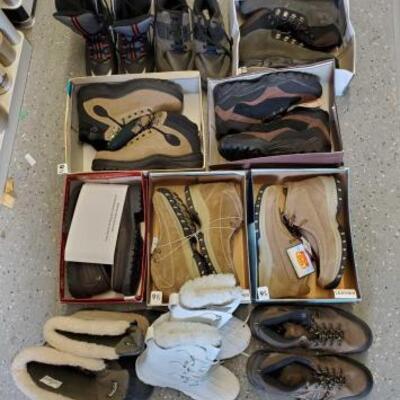 
#5016 â€¢ 11 Pairs Of Hiking/ Working Boots