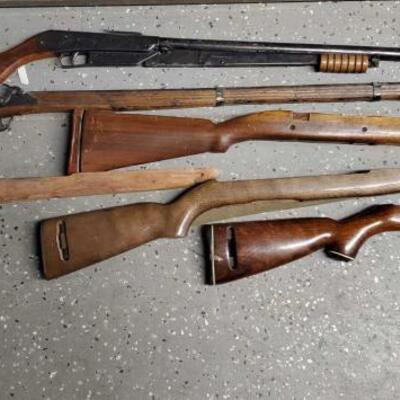 5142: Wooden Rife Stocks and more...