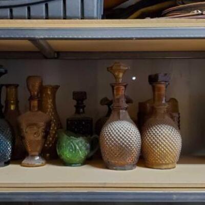
#5144 â€¢ Vintage Decanters, Vases, Dispensers, and More