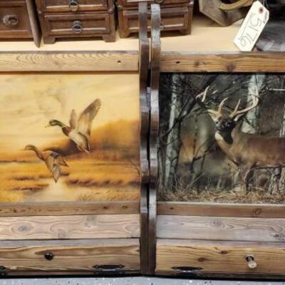 
#5168 â€¢ Two Old Gun Racks With Lock and Key