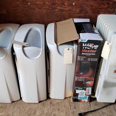 #2504 â€¢ 3 General Electric Hepa Air Purifiers, Catalytic Heater, And Honeywell Space Heater