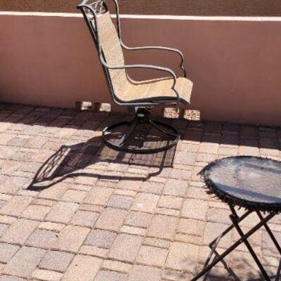Iron patio chair