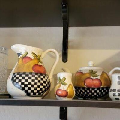 Hand painted decorative pitchers