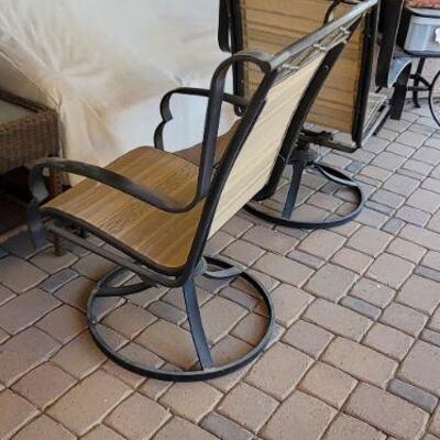 Iron patio chair