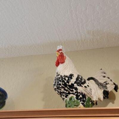 Porcelain roosters