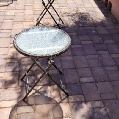 Small round patio tables
