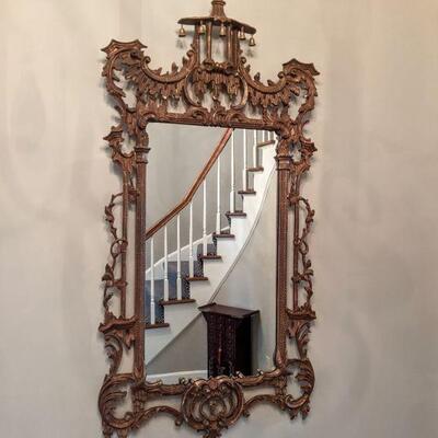 Fabulous vintage chinoiserie mirror