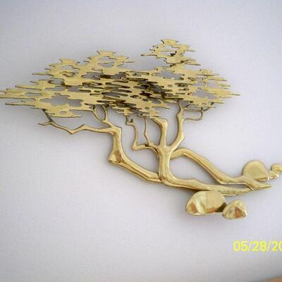 Brass Tree Wall Art