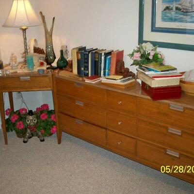 *BIN - Vintage 3pcs. Basic-Witz Furniture Co.: Corner Desk , 9 Drawer Dresser , 3 Drawer Dresser.