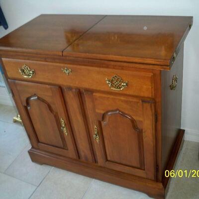 Uncovered Vintage Harden Furniture Co. Cherry Bar/Sideboard