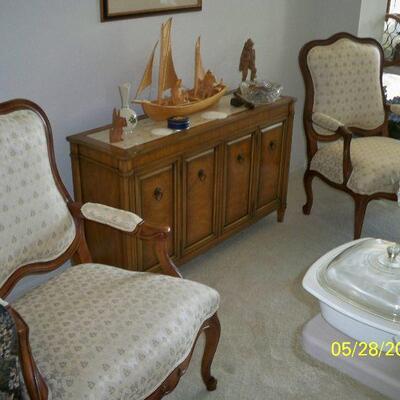2 - Queen Anne Style Side Arm Chair(s)