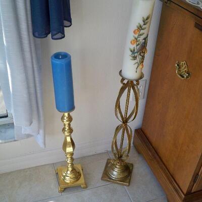 Tall Brass Candle Sticks