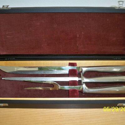 Vintage 3pcs. Pioneer Meat Carving Set in Box
