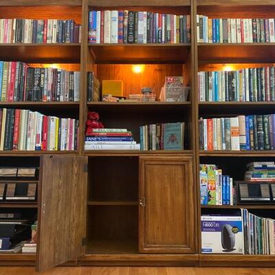 3-Piece Lighted Wall Unit - $150 - 74"H x 30"W x 17"D each 