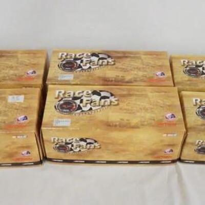 1133	LOT OF SIX LIMITED EDITION 1:24 SCALE ACTION COLLECTABLES RACE FANS NASCAR MODEL CARS, EACH COMES IN A DISPLAY CASE IN ORIGINAL...