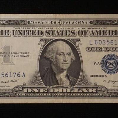 1224	1 ONE DOLLAR SILVER CERTIFICATE 1957A
