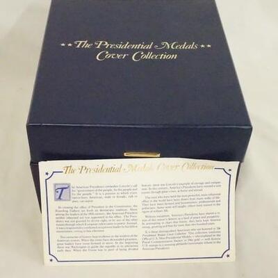 1030	PRESIDENTAL MEDALS COVER COLLECTION. COLLECTION CONTAINS COVERS W/ MEDALS FOR 41 U.S PRESIDENTS. 

