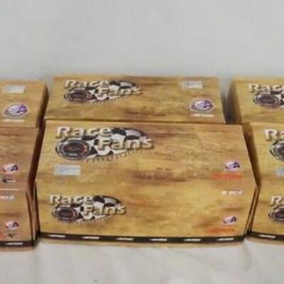 1134	LOT OF SIX LIMITED EDITION 1:24 SCALE ACTION COLLECTABLES RACE FANS NASCAR MODEL CARS, EACH COMES IN A DISPLAY CASE IN ORIGINAL...