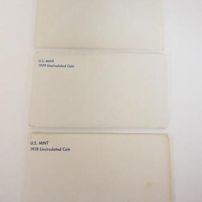 1177	UNITED STATES MINT SETS, 1978,1979,1980 GROUP OF 3 UNCIRCULATED
