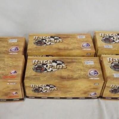 1135	LOT OF SIX LIMITED EDITION 1:24 SCALE ACTION COLLECTABLES RACE FANS NASCAR MODEL CARS, EACH COMES IN A DISPLAY CASE IN ORIGINAL...