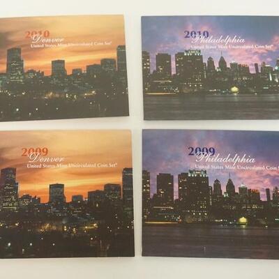 1184	GROUP OF 4 2009 & 2010  P & D MINT SETS
