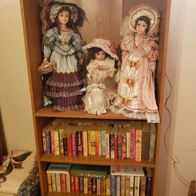 Some very old dolls, most with the original box