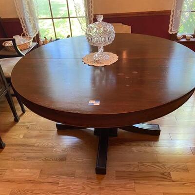Antique dining table with three leaves