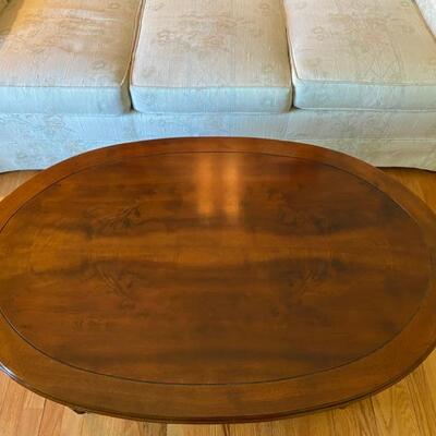 Lane Furniture Oval Coffee Table - $75 - 17"H x 46"W x 30"D