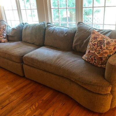 SOFA HAS A CORNER UNIT TO MAKE IT A SECTIONAL