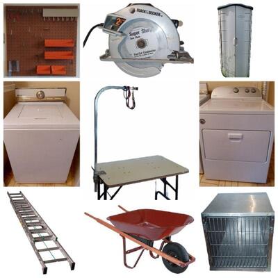 Furniture - Washer & Dryer - Weights - Exercise Equipment - Artwork - Ladder - Pet Crates - Tools - Etc. 