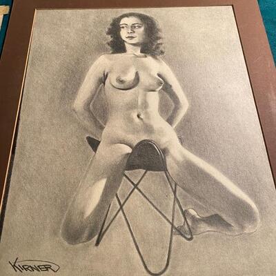  EstateSaleByOlga is in North Plainfield - Private Collection of Artist Lee T. Kirner for sale - Nude