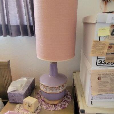 Vintage lavender lamp