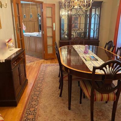 Stickley Mahogany Monroe Dining Room Set for sale in Randolph NJ by EstateSalesByOlga.com