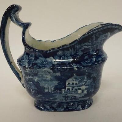 1088	HISTORICAL BLUE STAFFORDSHIRE CREAMER, 5 IN HIGH
