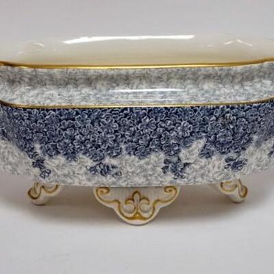 1124	ROYAL WORCESTER CENTER BOWL WITH ELEPHANT HANDLES, 14 IN ACROSS THE HANDLES, 5 1/2 IN HIGH
