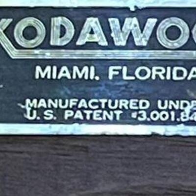 MCM Midcentury modern Kodawood vintage furniture label