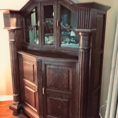 German made Oak Cabinet, late 1880s $700.