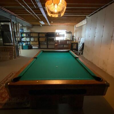 Pool table price will include professional delivery, installation and leveling.  Brighton by Brunswick-  includes some pool cues too!...